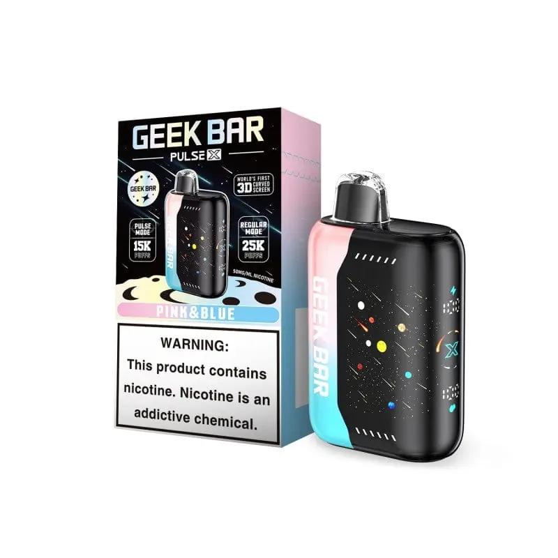 Geek Bar Pulse X Pink & Blue (Sour Blueberry Pink Lemonade) (Meteor Edition) - Zmarksthespot