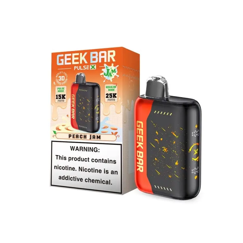 Geek Bar Pulse X Peach Jam (Jam Edition) Disposable Vape - Zmarksthespot