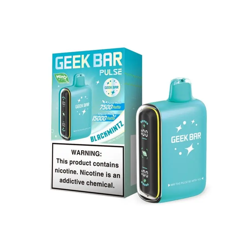 BlackMintz Mintz Edition Geek Bar Pulse Mintz Edition Disposable Vape 15K - Zmarksthespot