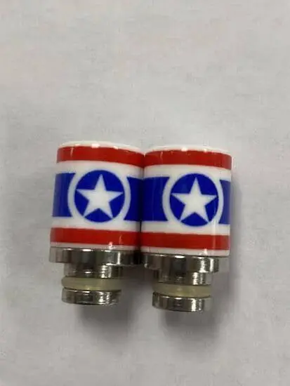 510 Ceramic Stainless Steel Drip Tip America C15 - 510 Replacement Tips