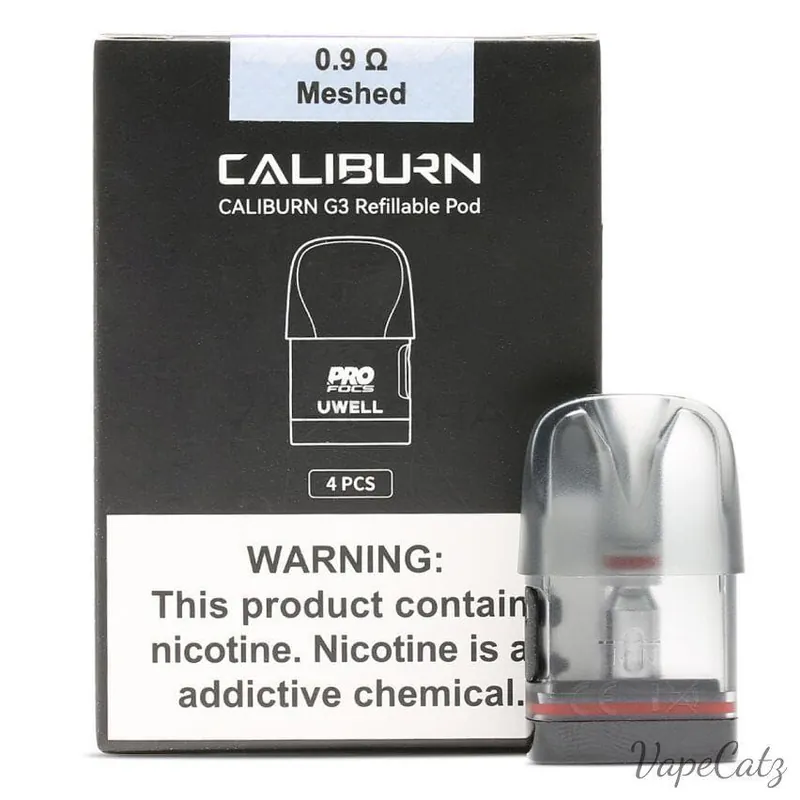 UWell Caliburn G3 & Caliburn GK3 Replacement Pods with coil - 4 pack