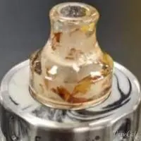 810 Semi Clear with Red Flakes Funnel Tip CB10 - 810 Drip Tip