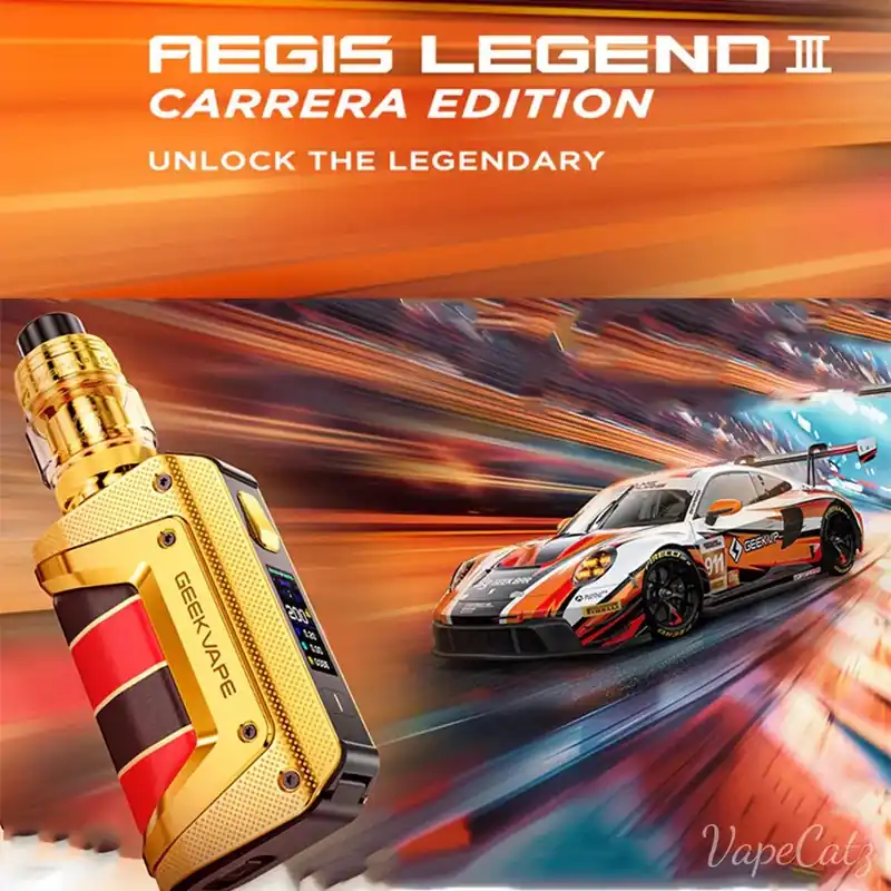 Geekvape Aegis Legend 3 Carrera Edition Kit: Inspired by Porsche Racing #911 - Classic Collection
