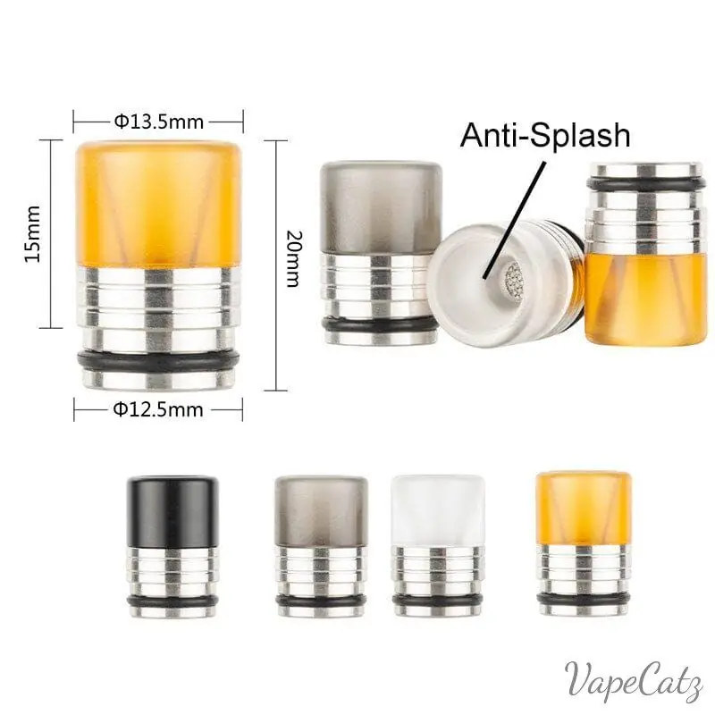 810 Short Resin Screened Drip Tip F3 - 810 Drip Tip
