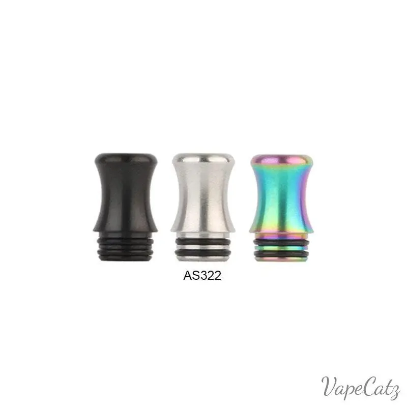 510 Stubby Slim Vase Metal Drip Tip or Mouthpiece F11 - 510 Replacement Tips