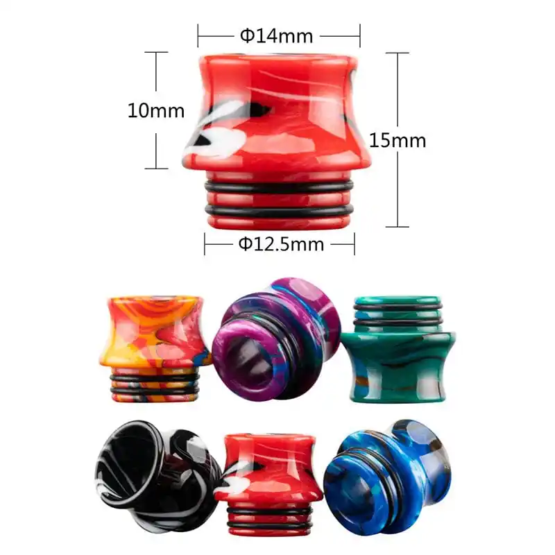 810 Drip Tip - Short Curvy and Smooth Resin V15
