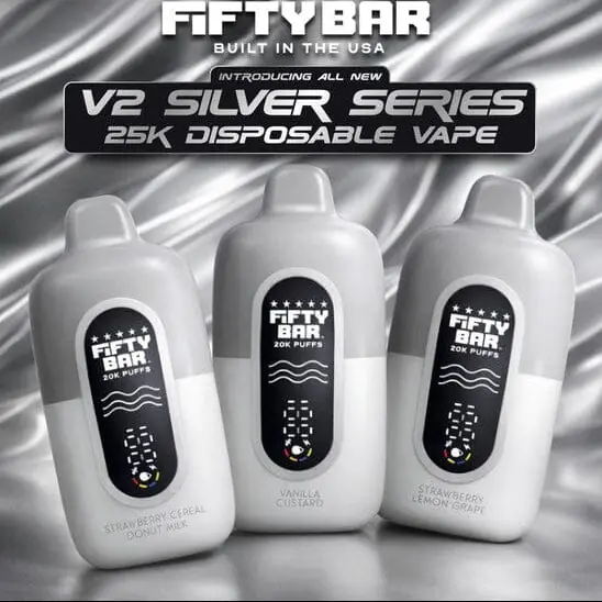 Fifty Bar Silver Series 20mg or 2%