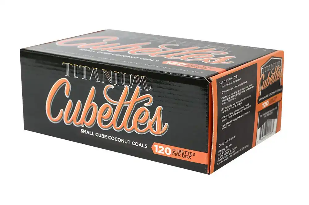 Titanium Cubettes Coconut Hookah Charcoal