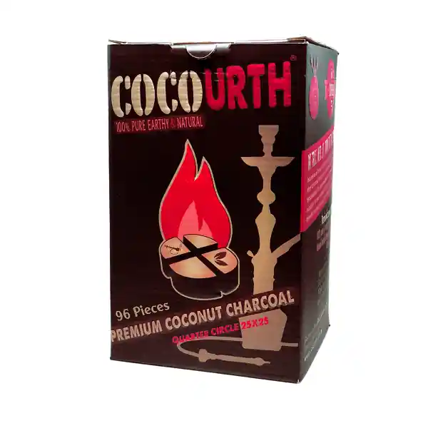CocoUrth Quarter Circles Hookah Charcoal