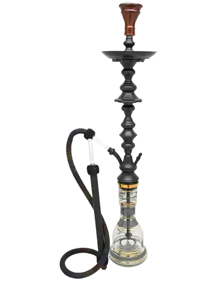 Khalil Mamoon Shareef Hookah Black 35"