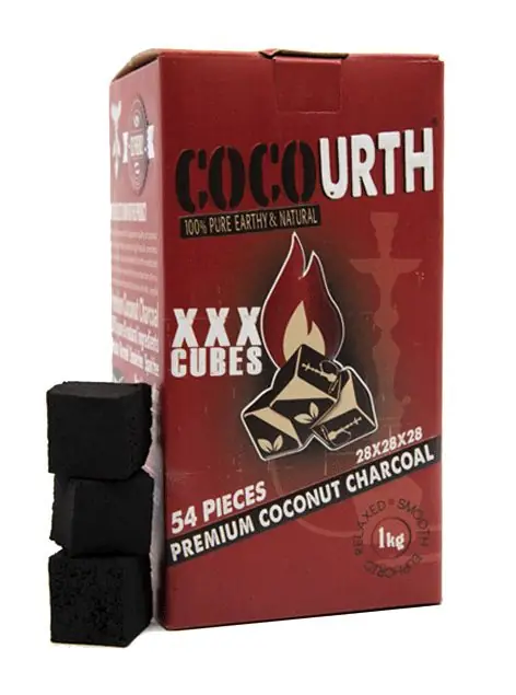 CocoUrth Organic XXX Cube Coconut Charcoals