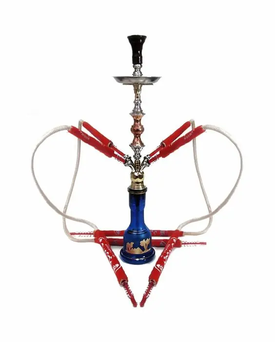 Khalil Mamoon 4 Hose Trimetal Hookah 36"