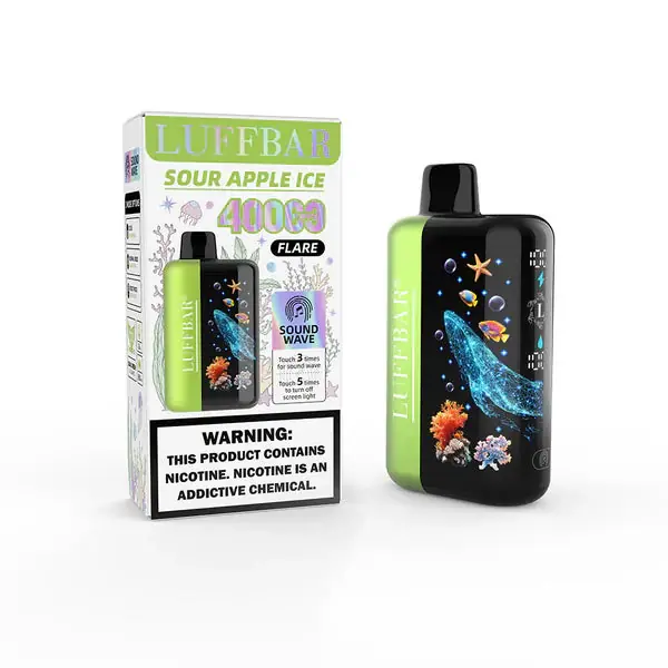 Sour Apple Ice Luff Bar Flare 40k - LUFFBAR