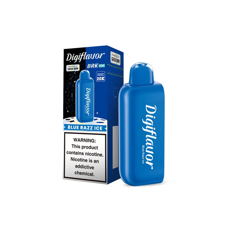 Blue Razz Ice Digiflavor BRK 20,000 Puffs POD - Geek Bar
