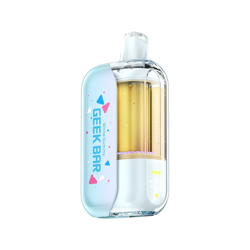 White Gummy Geek Bar CLR 50k