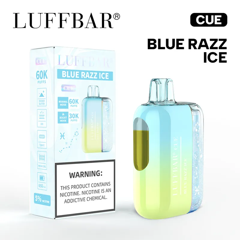 Blue Razz Ice Luff Bar Cue 60k - LUFFBAR