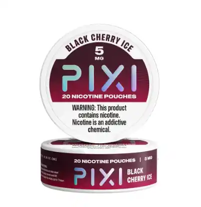 PIXI NICTIONE POUCHES BLACK CHERRY ICE - HUFF VAPE