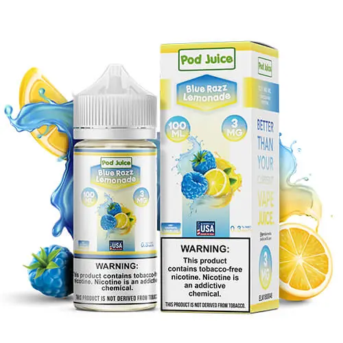 Blue Razz Lemonade Pod Juice 100ml
