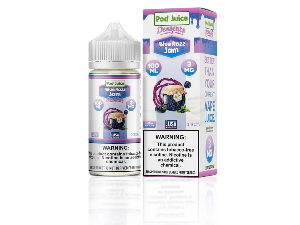 Blue Razz Jam Pod Juice 100ml