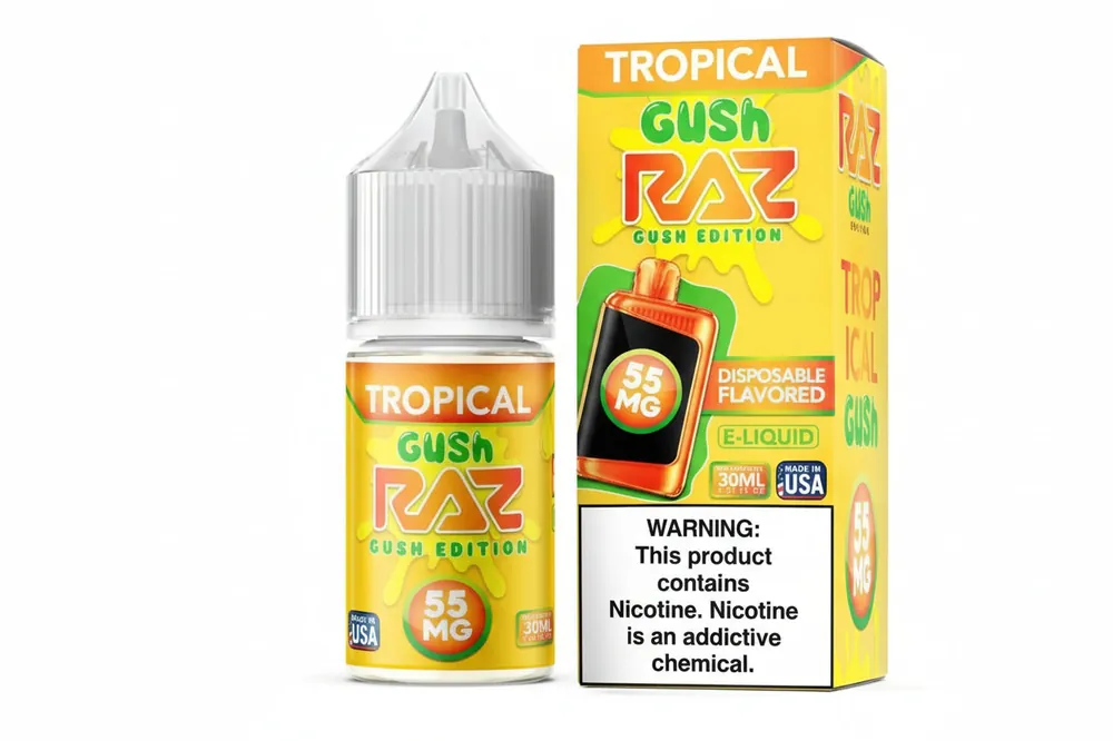 Tropical Gush - Pod Juice Salts x RAZ E-Liquid - 30mL