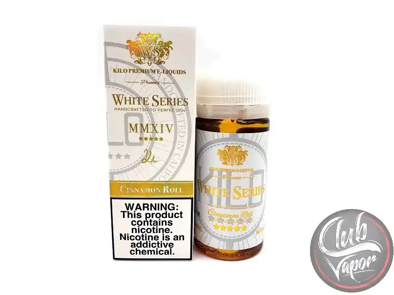 Cinnamon Roll 100mL E-Liquid by Kilo White Series