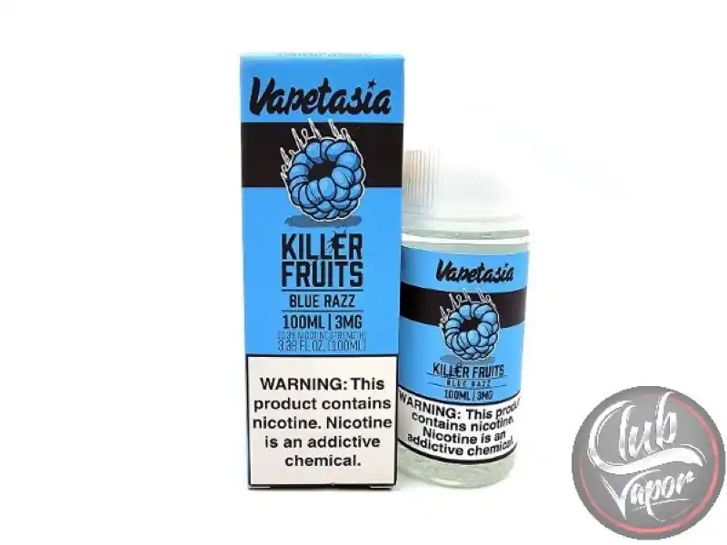 Blue Razz 100mL E-Liquid by Vapetasia Killer Fruits