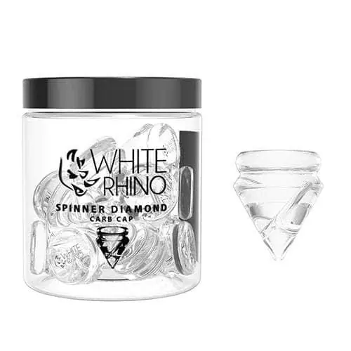 White Rhino Spinner Diamond Carb Cap