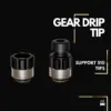 Gear Drip Tip & Nut for Cthulhu AIO, Hastur AIO & Billet Box - Cthulhu AIO V1 & Gadgets