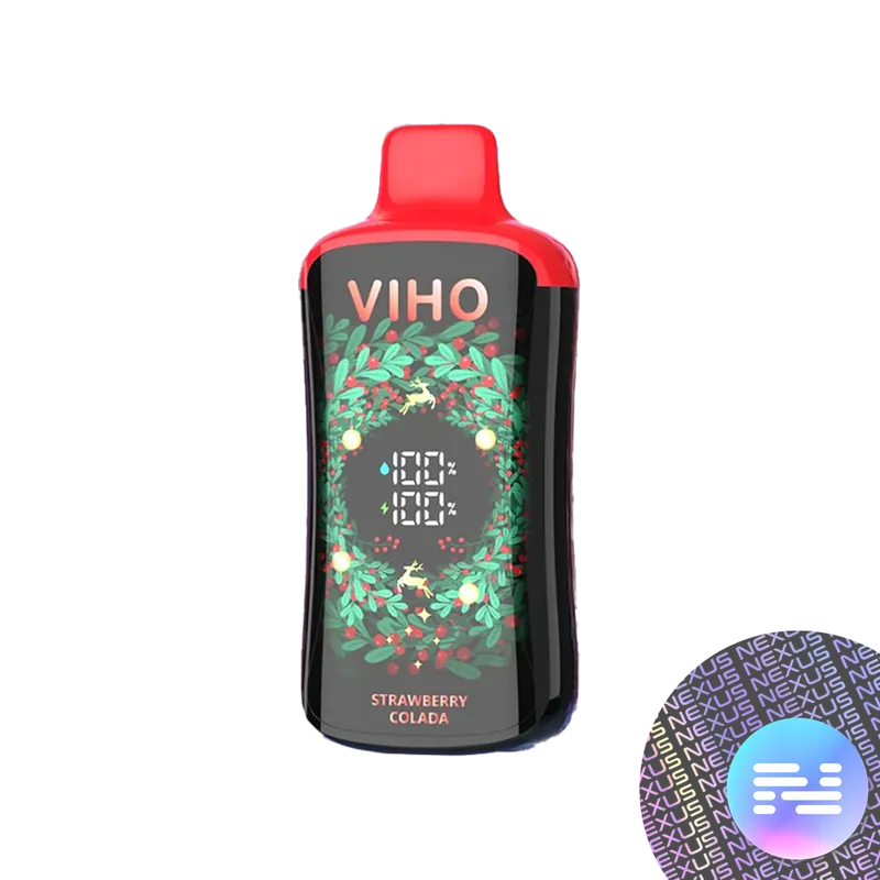 Strawberry Colada VIHO Supercharge PRO Christmas Disposable Vape - VIHO TURBO - Disposable Vape