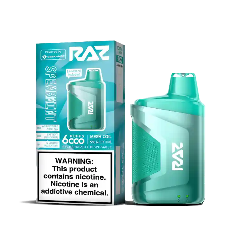 Raz CA6000 Vape – Spearmint - Geek Vape