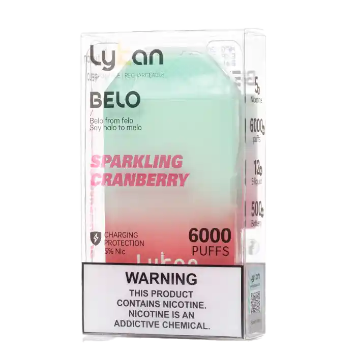 Lykcan BELO 6000 5% Nicotine Disposable Vape – Sparkling Cranberry