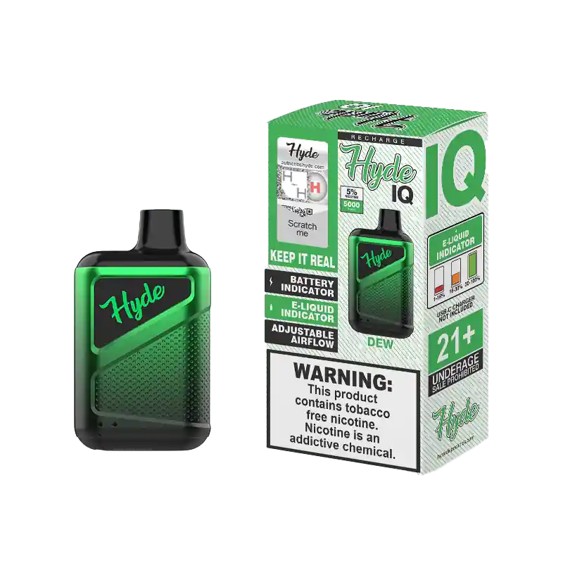 Hyde IQ Recharge 5000 Disposable Vape – Dew