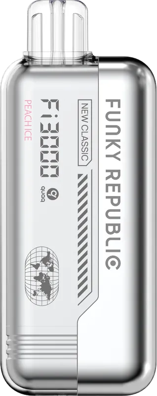 Funky Lands (Republic) 3000 Puffs – Peach Ice - Elf Bar - EBDESIGN