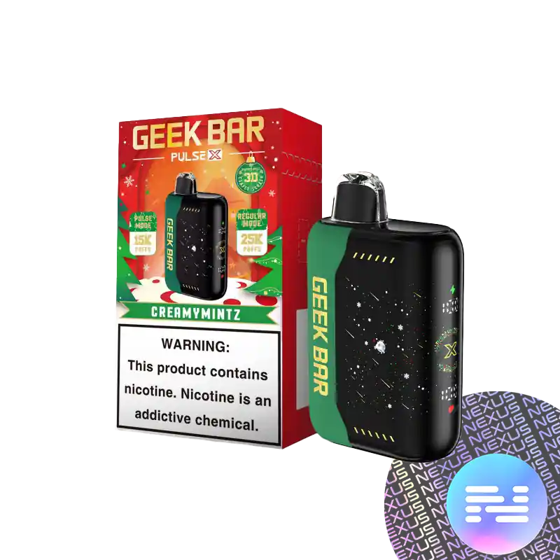 Creamy Mintz Geek Bar Pulse X Christmas Edition 25000 Disposable Vape - Geek Vape