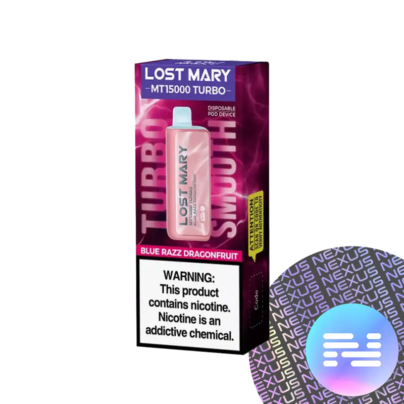Blue Razz Dragonfruit Lost Mary MT15000 Turbo Disposable Vape - Elf Bar - EBDESIGN