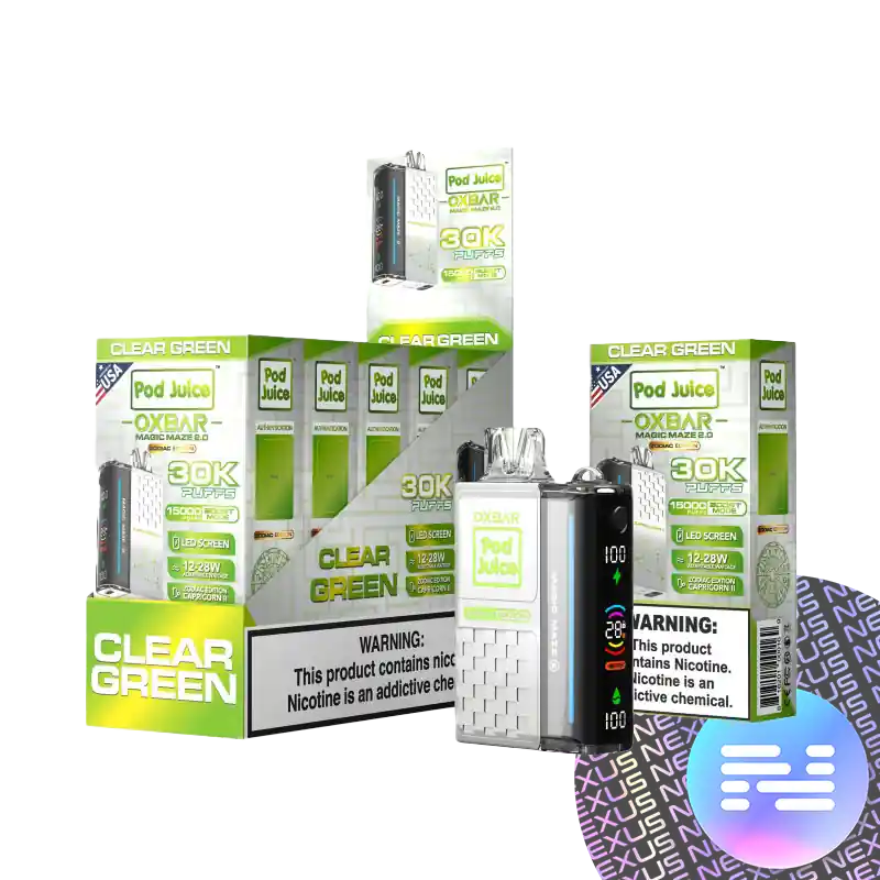 Clear Green Pod Juice x OXBAR Magic Maze 2 30K Puff Disposable Vape - OXBAR Disposable Vapes