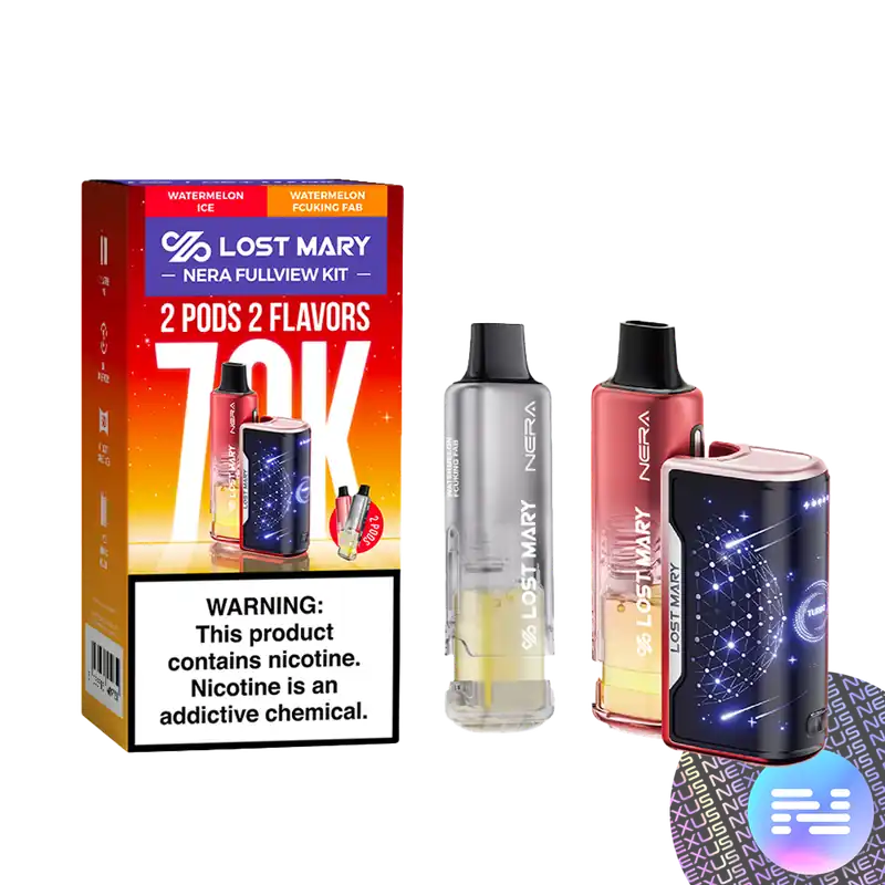 Watermelon Ice and Watermelon Fcuking Fab Lost Mary NERA Fullview 70K Disposable KIT - Uncategorized