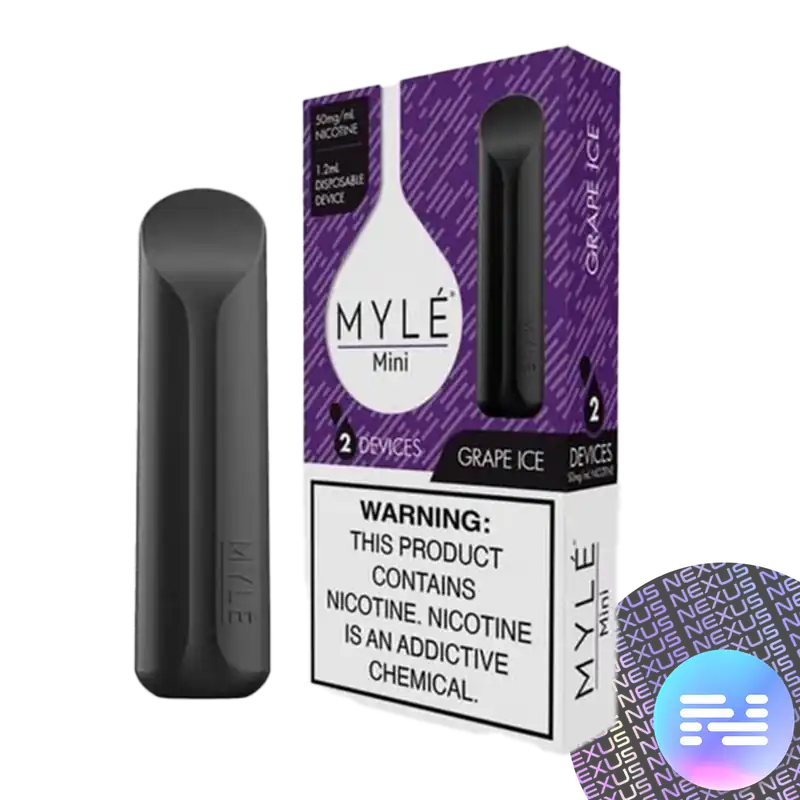 Grape Ice MYLE Mini 2 Pack Disposable Vape - Uncategorized