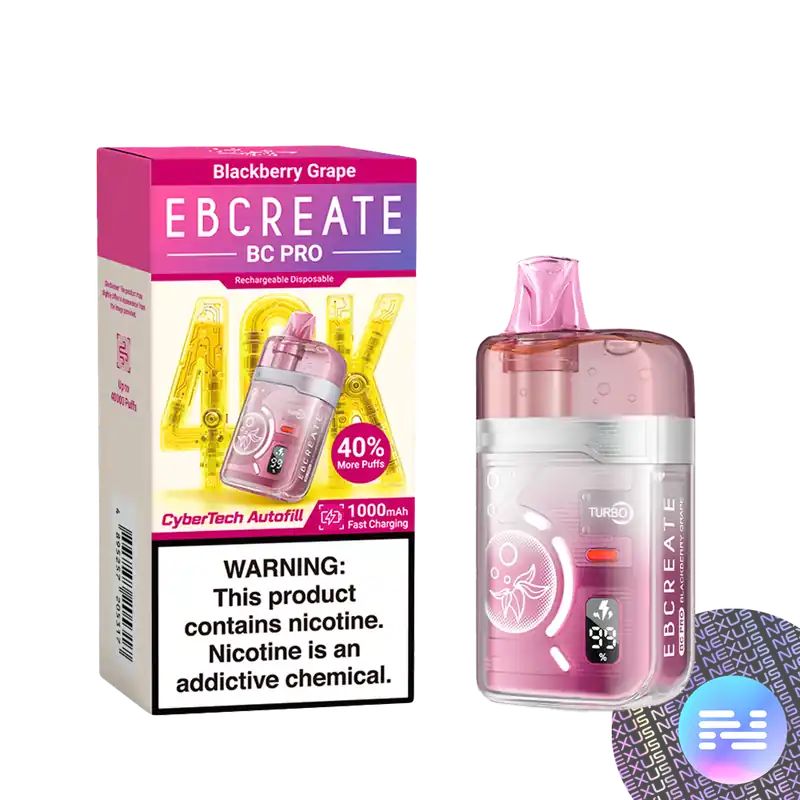 Blackberry Grape EBCREATE BC PRO 40K Disposable Vape - Uncategorized