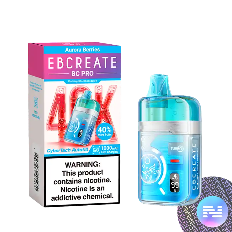 Aurora Berries EBCREATE BC PRO 40K Disposable Vape - Uncategorized