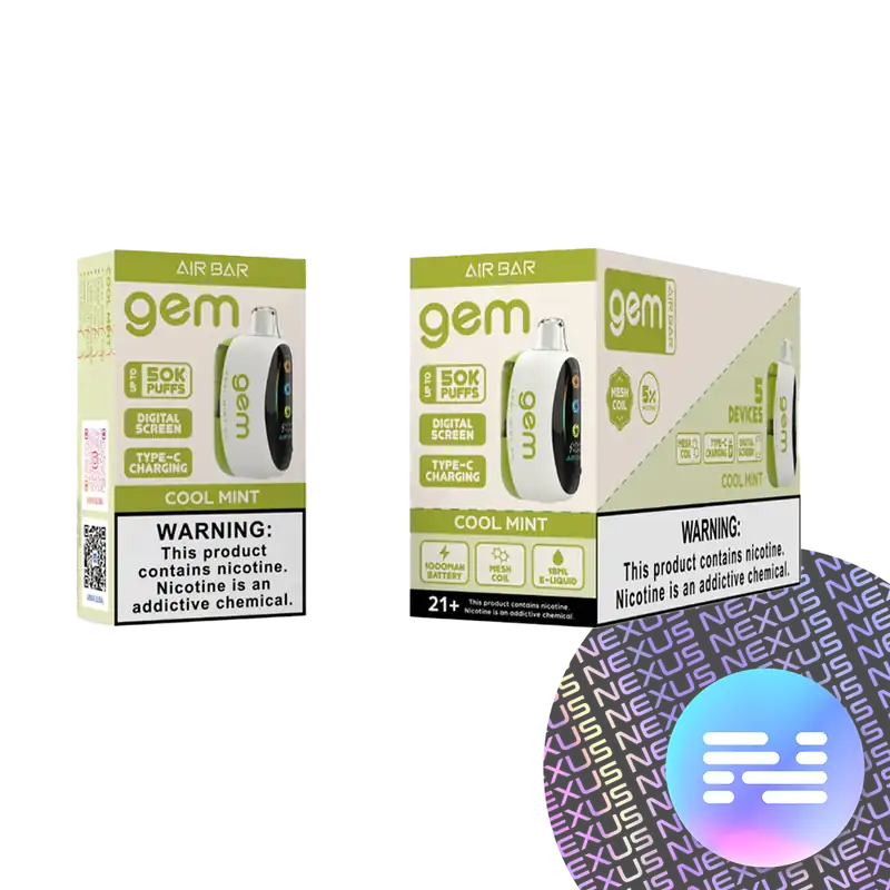 Cool Mint Air Bar GEM 50K Disposable Vape - Uncategorized