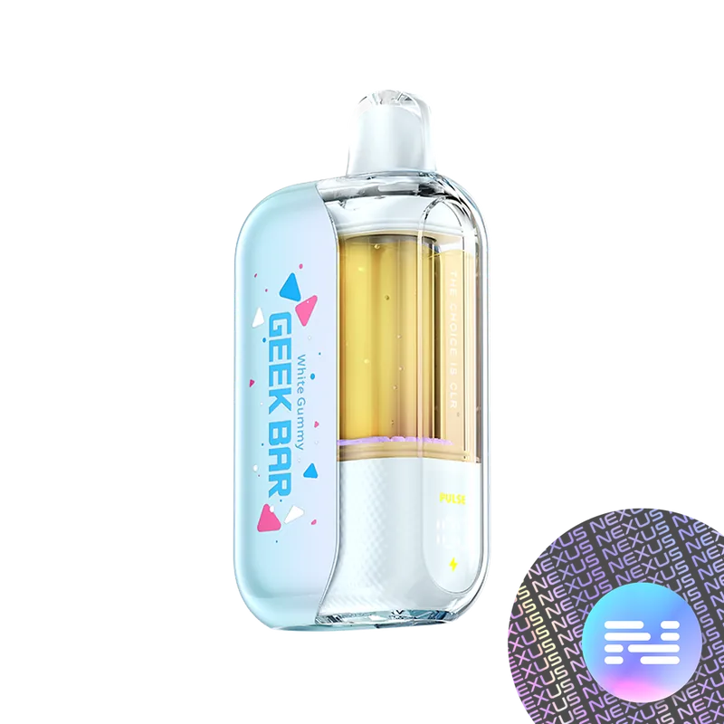 White Gummy Geek Bar CLR 50K Disposable Vape - Uncategorized