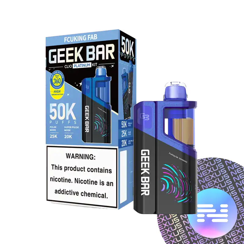FCUKING FAB Geek Bar CLIO Platinum 50K Disposable KIT - Uncategorized