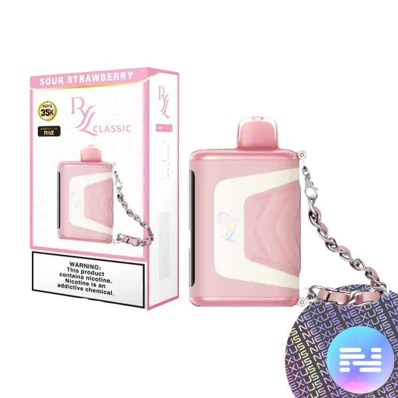 Sour Strawberry RYL Classic 35000 Disposable Vape - Raz Bars