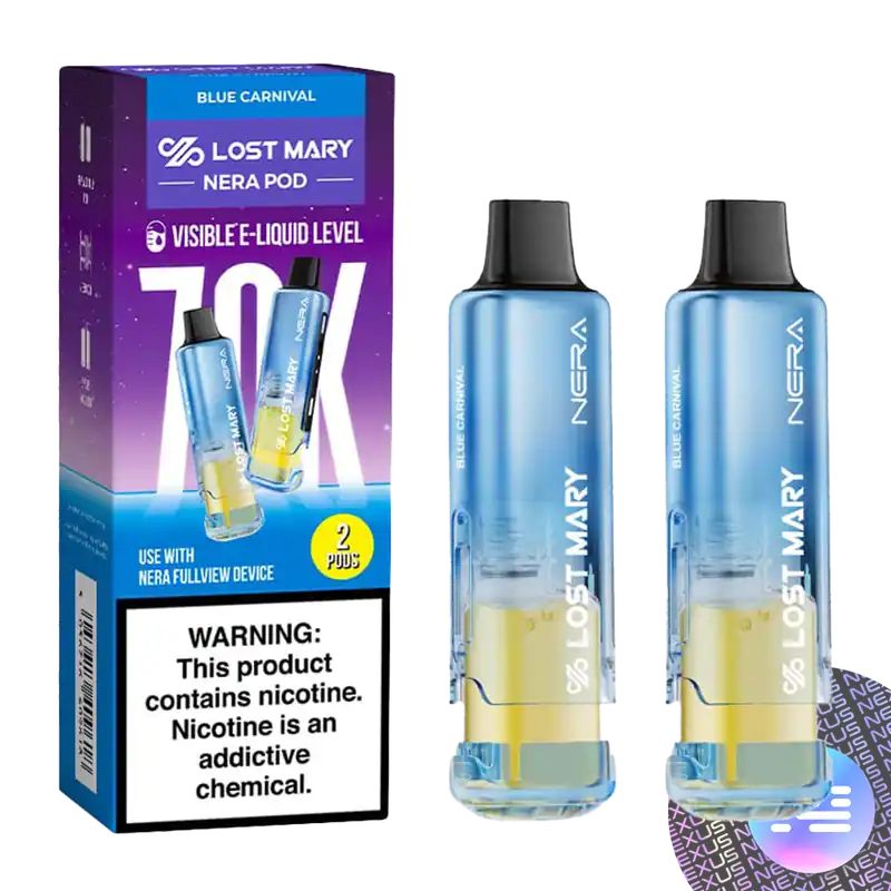 Blue Carnival Lost Mary NERA Fullview 70K Disposable Pod - Uncategorized