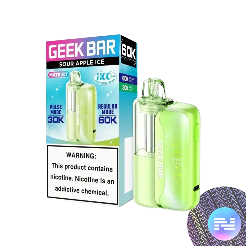 Sour Apple Ice Geek Bar MATE 60K Disposable Vape Kit - Uncategorized