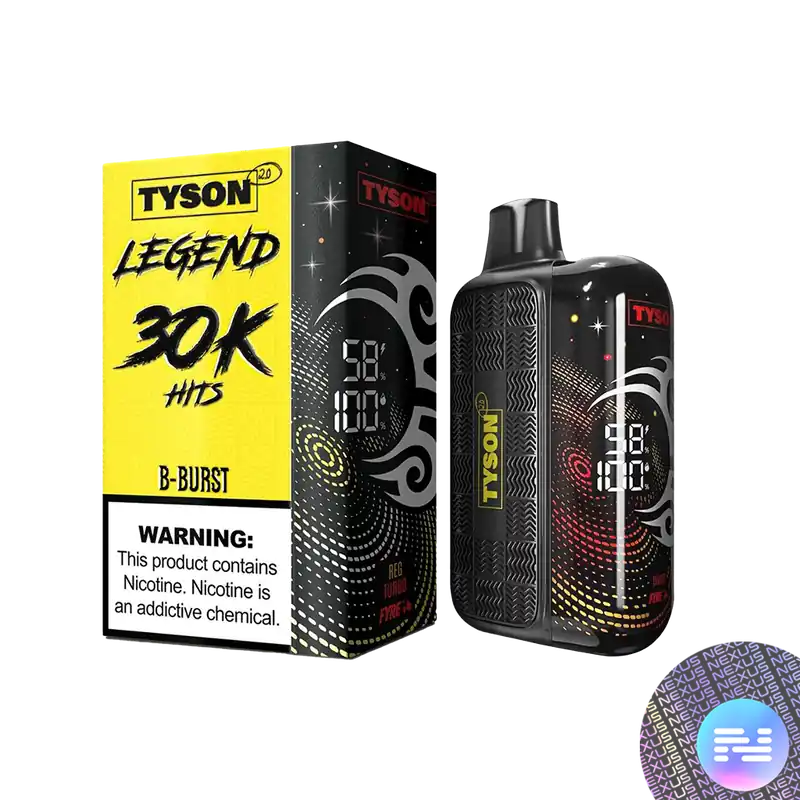 B Burst Tyson 2.0 Legend 30000 Disposable Vape - Tyson Disposable Vape | Heavyweight Puff