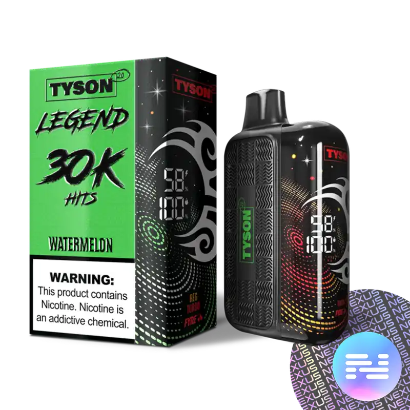 Watermelon Tyson 2.0 Legend 30000 Disposable Vape - Tyson Disposable Vape | Heavyweight Puff