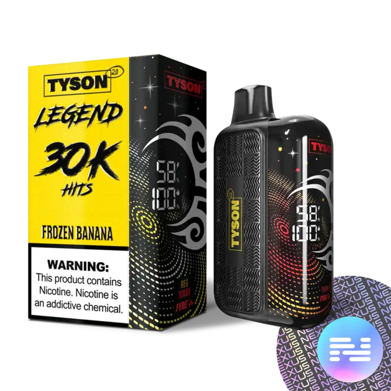 Frozen Banana Tyson 2.0 Legend 30000 Disposable Vape - Tyson Disposable Vape | Heavyweight Puff