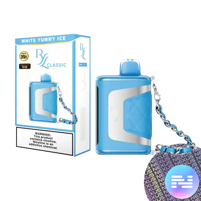 White Yummy Ice RYL Classic 35000 Disposable Vape - Raz Bars
